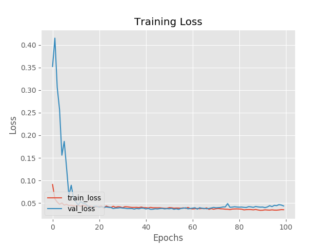 Training loss plot